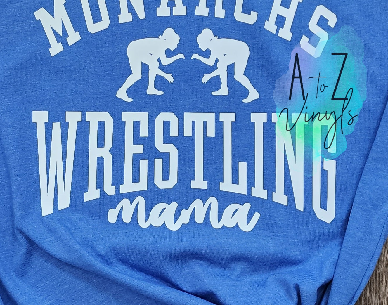 Adult Unisex Heather royal- Girls Monarchs Wrestling mama