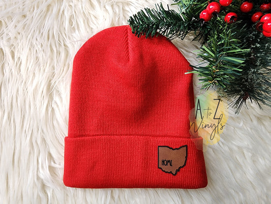 Beanie red- Ohio Home Leatherette