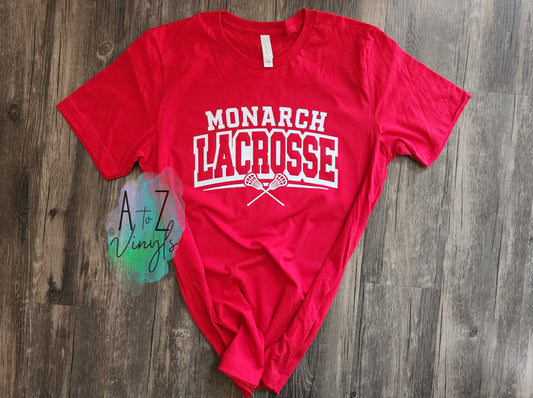 Adult Unisex Red- Monarch Lacrosse