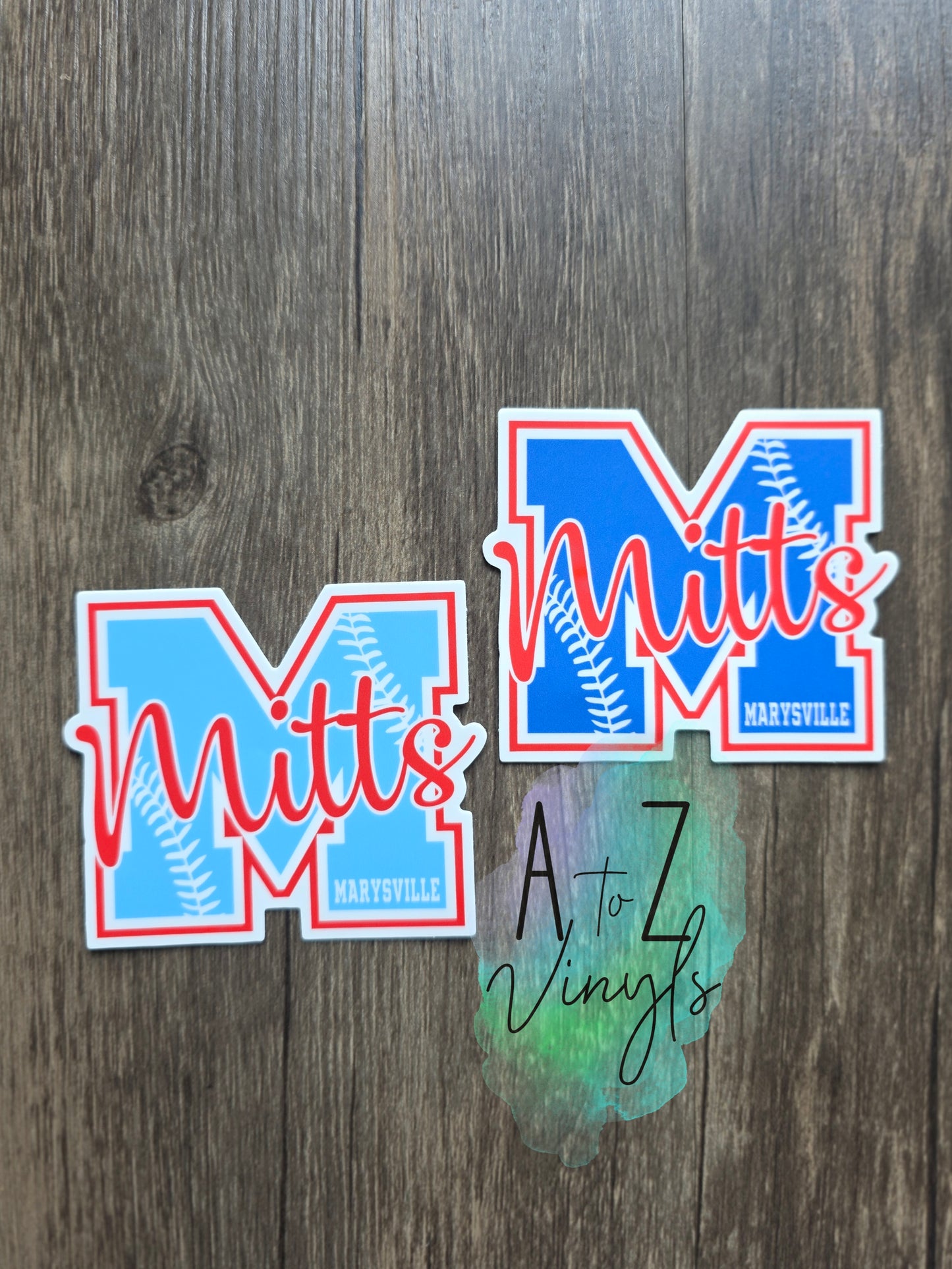 Mitts marysville Baseball Sticker