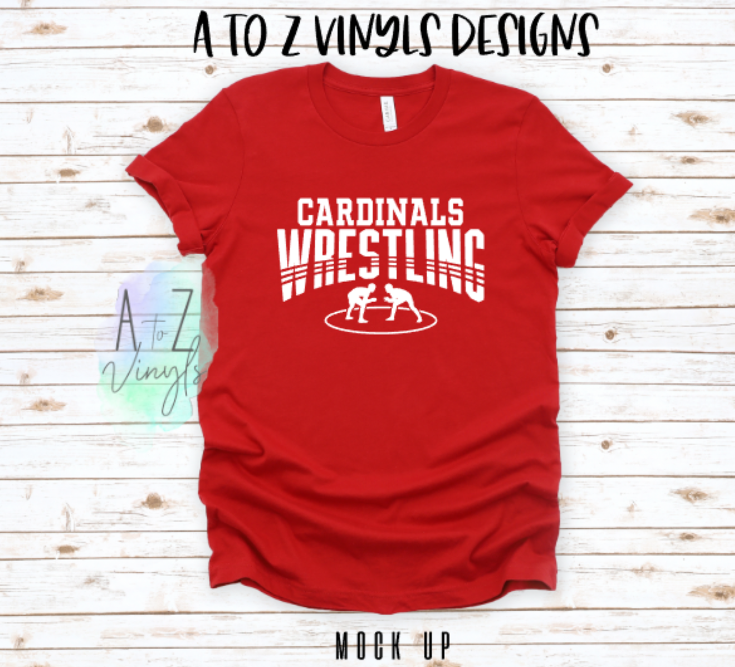 Adult Unisex Red- Cardinals Wrestling