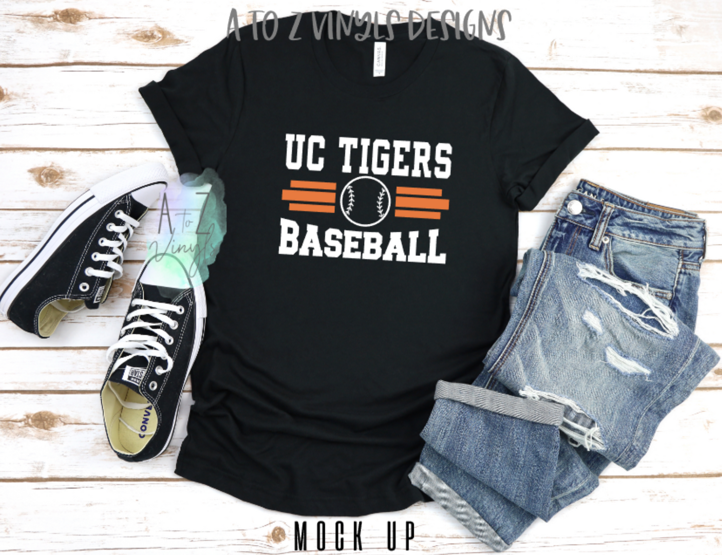 Adult Unisex Black - UC Tigers baseball