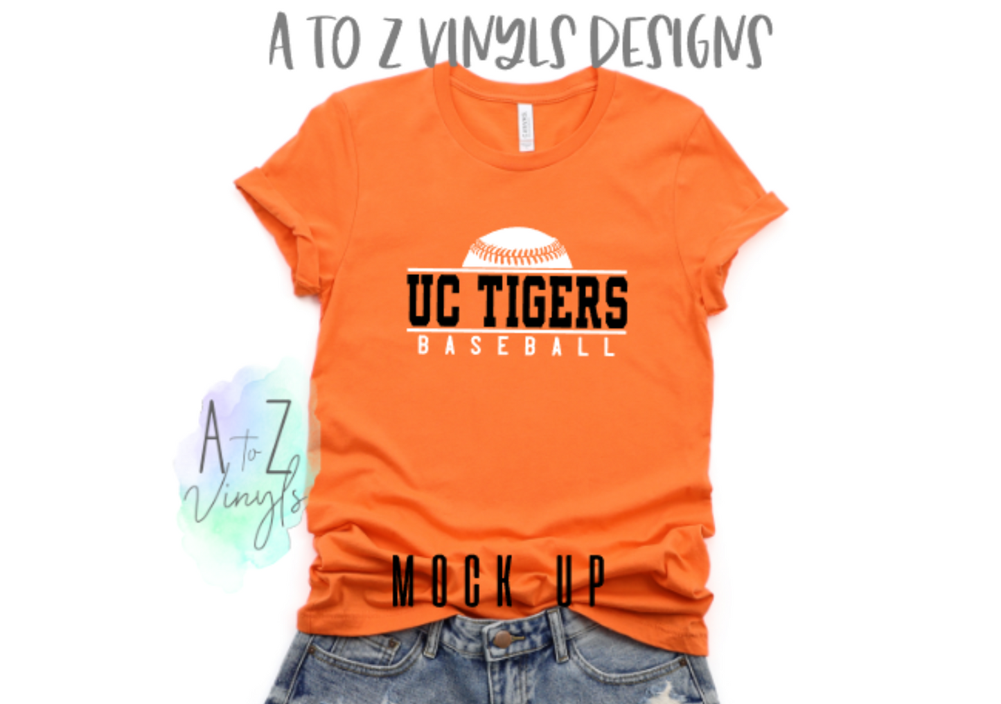 Adult Unisex Orange - UC Tigers baseball