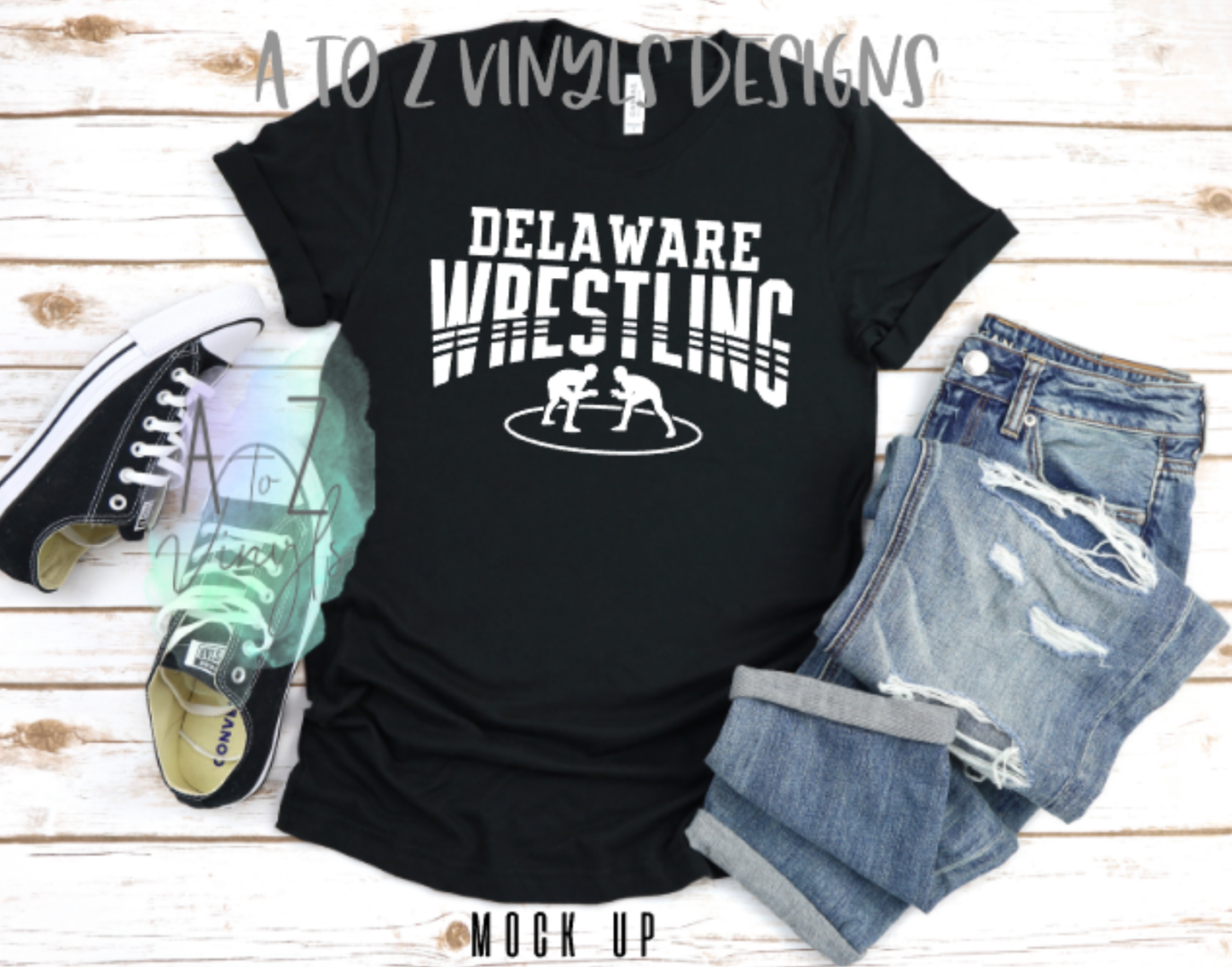 Adult Unisex Black- Delaware Wrestling