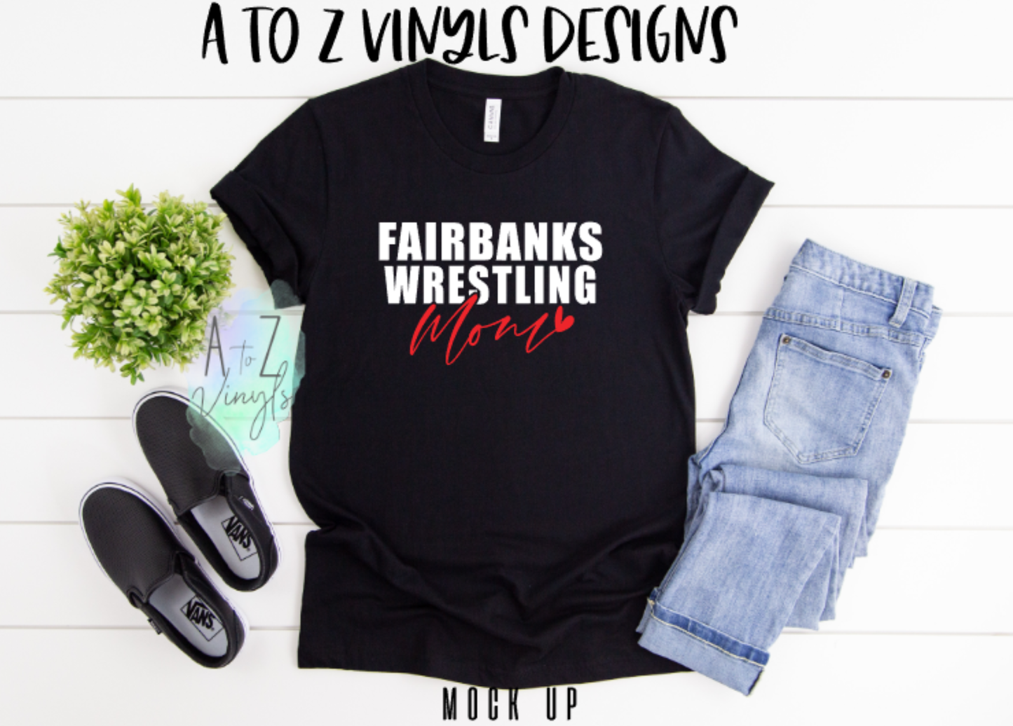 Adult Unisex Black- Faribanks Wrestling Mom