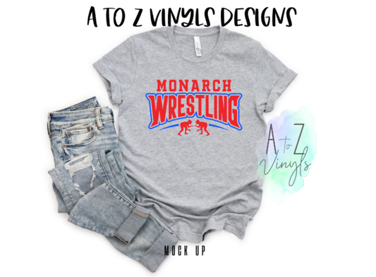 Adult Unisex light grey- Girls Monarch Wrestling