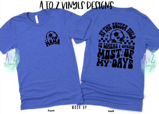 Adult Unisex Heather royal- At The Soccer Field