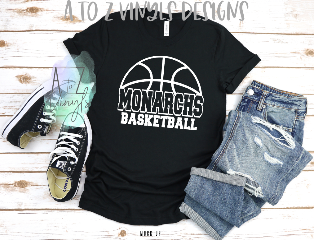 Adult Unisex Black- Monarchs Basketball