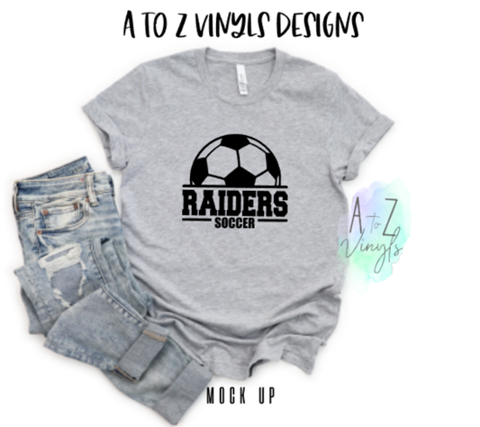 Adult Unisex light grey-  Raiders Soccer