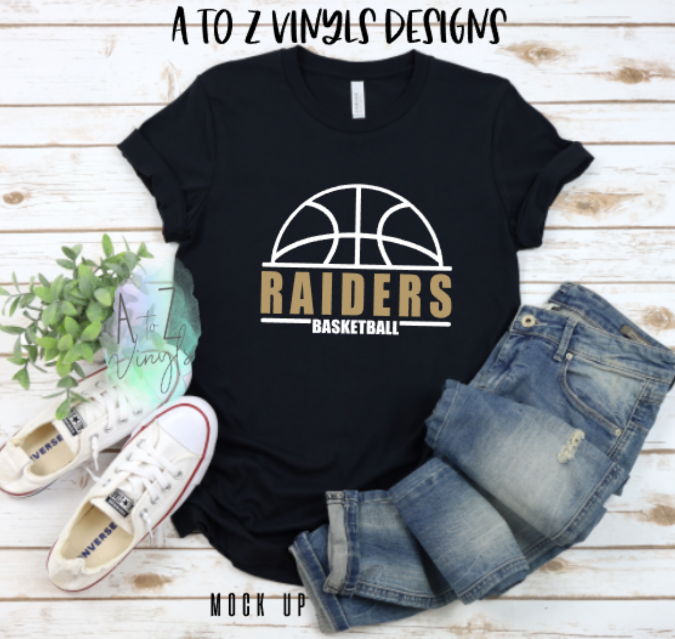 Adult Unisex Black- Raiders Basketball