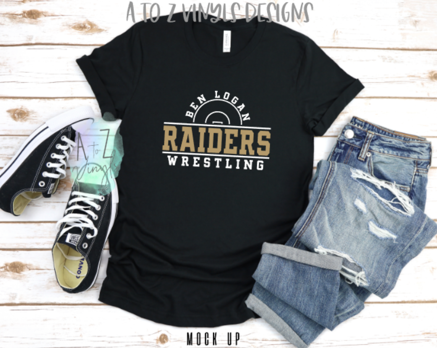 Adult Unisex Black- Ben Logan Raiders Wrestling