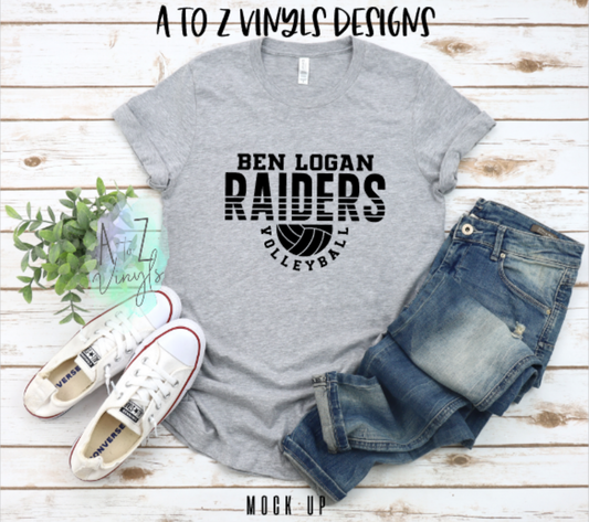 Adult Unisex Light grey- Ben Logan Raiders Volleyball