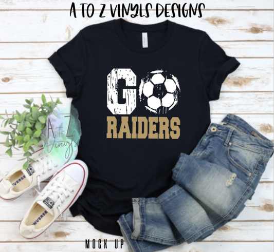 Adult Unisex Black- Go Raiders Soccer