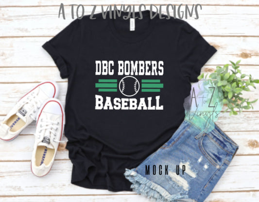 Adult Unisex Black- DBC Bombers baseball
