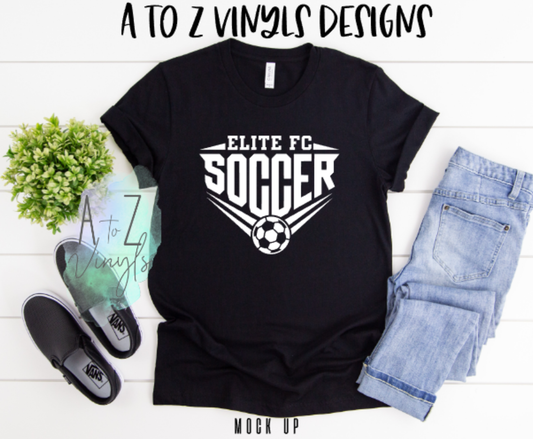 Adult Unisex Black- Elite FC Soccer