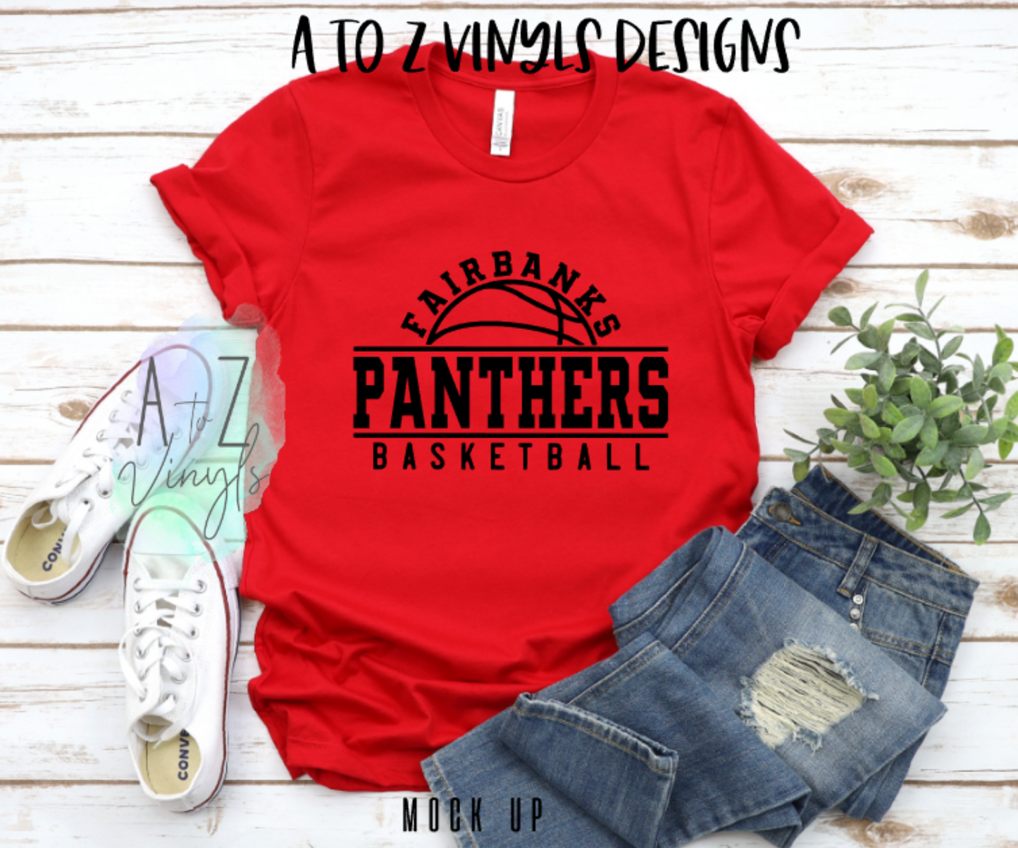 Adult Unisex red - Fairbanks Panthers Basketball