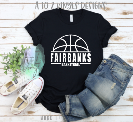 Adult Unisex Black - Fairbanks Basketball