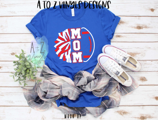 Adult Unisex Royal- Football & Cheer Mom of both