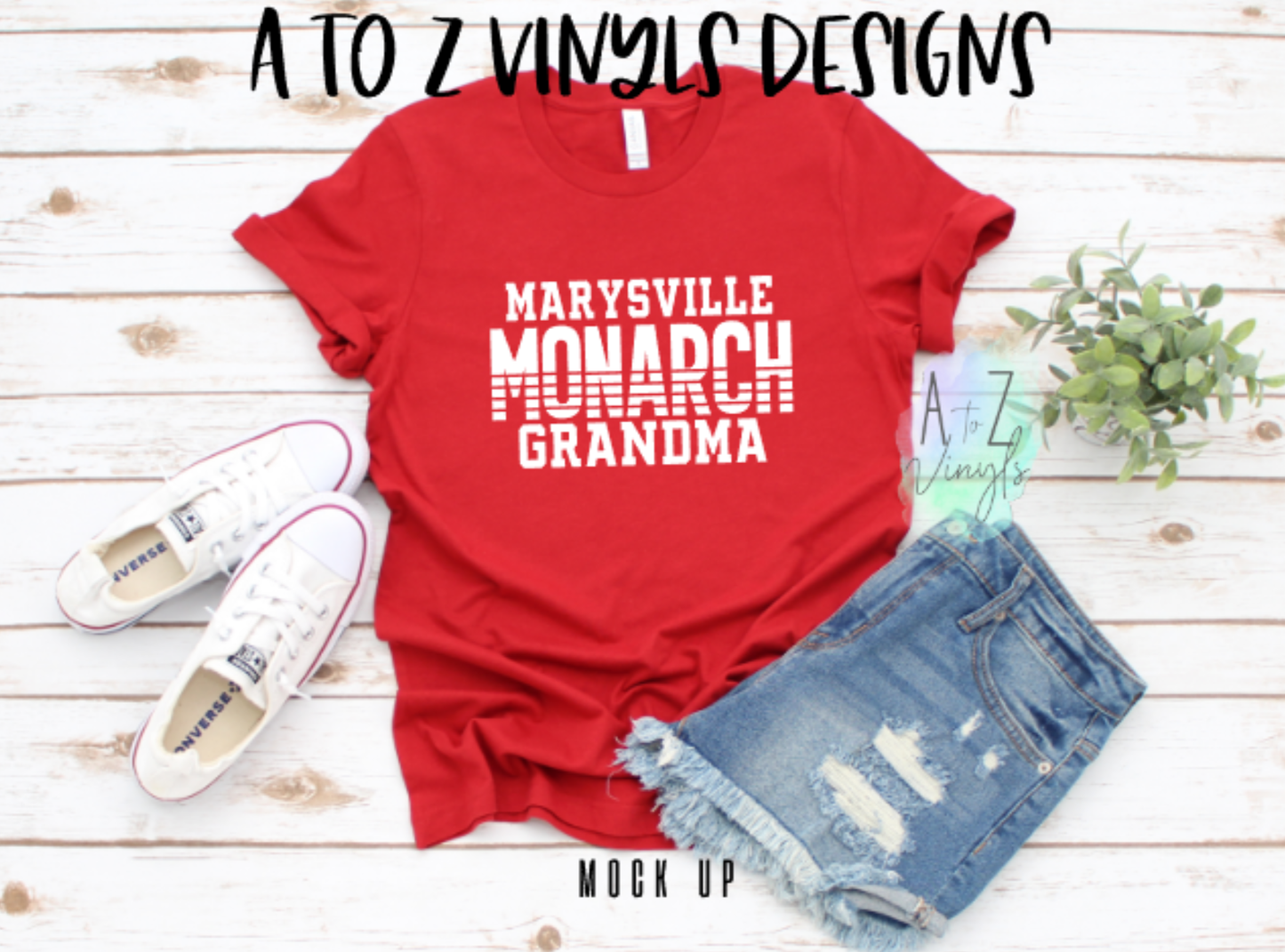 Adult Unisex Red- Marysville Monarch Grandparent