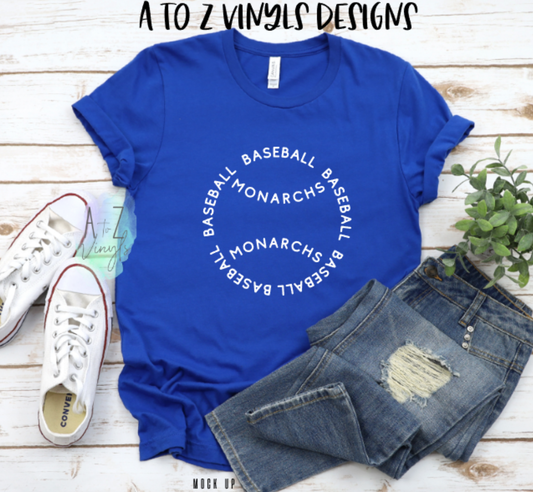 Adult Unisex Royal- Monarchs Baseball