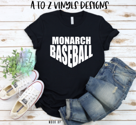 Adult Unisex Black- Monarch Baseball