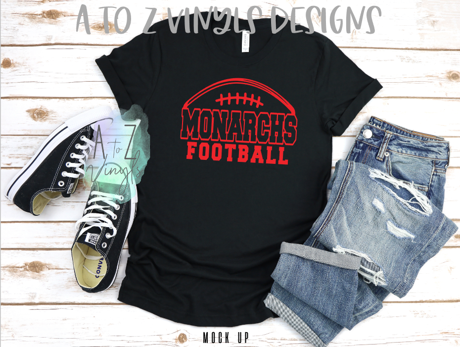 Adult Unisex Black - Monarchs Football