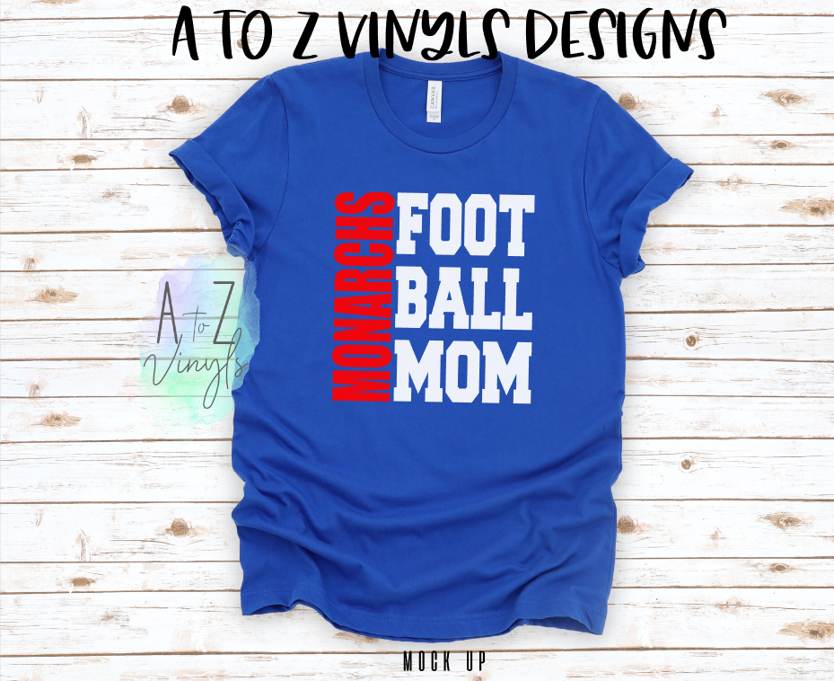 Adult Unisex royal- Monarchs Football Mom