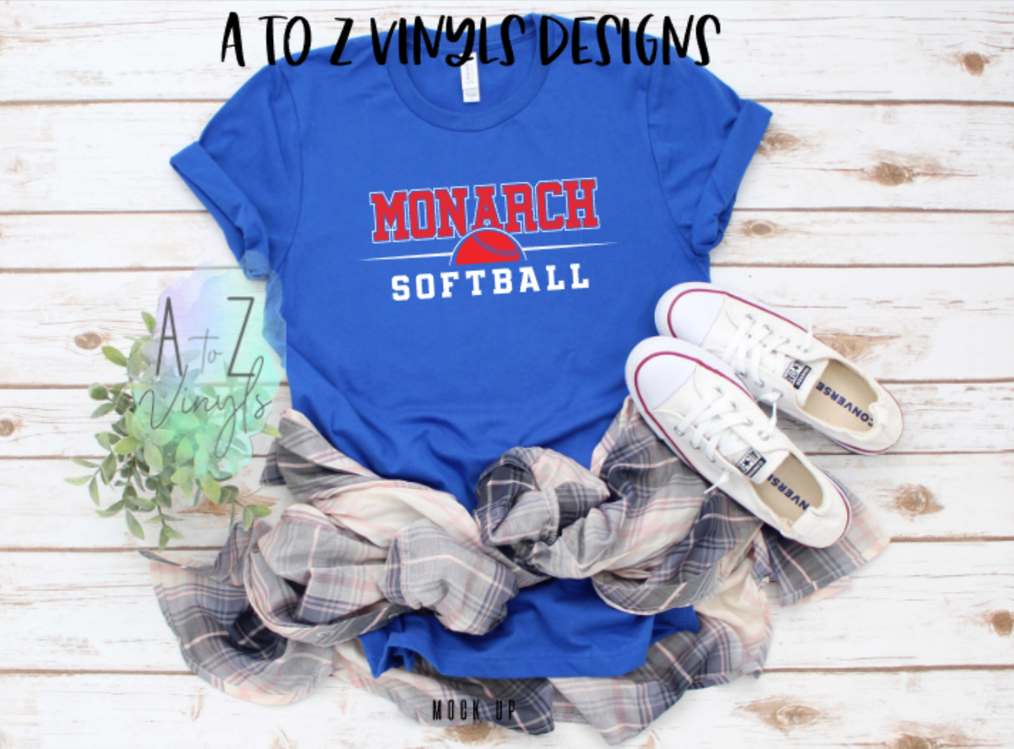 Adult Unisex Royal- Monarch softball