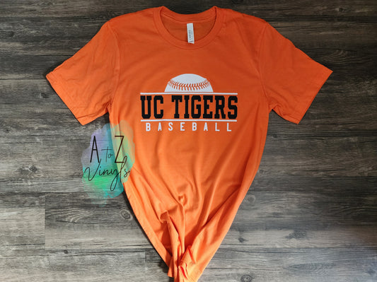 Adult Unisex Orange - UC Tigers baseball