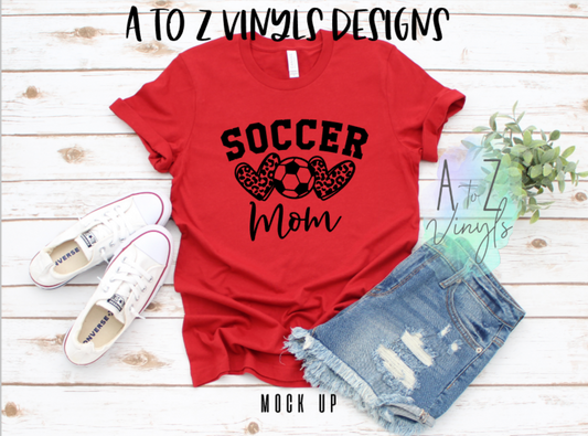 Adult Unisex Red- Soccer mom