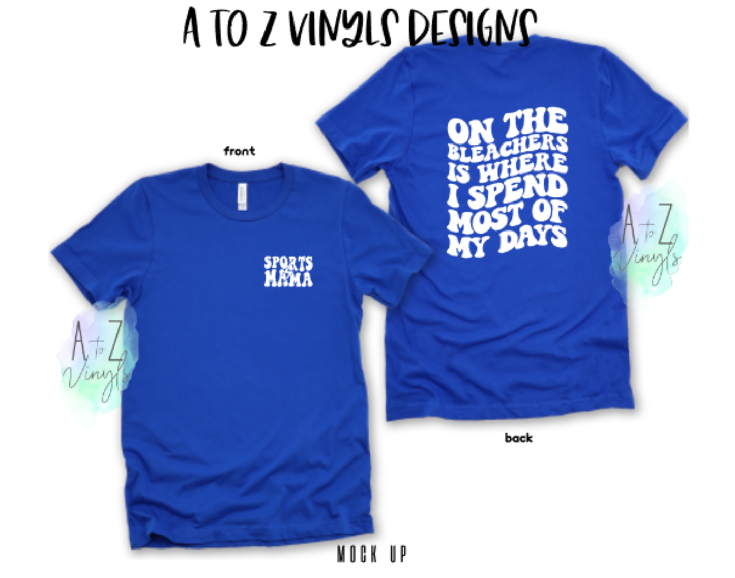 Adult Unisex royal- On the bleachers