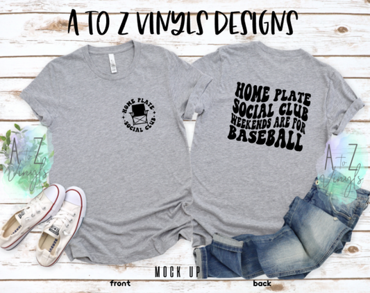 Adult Unisex light grey- Home Plate Social Club