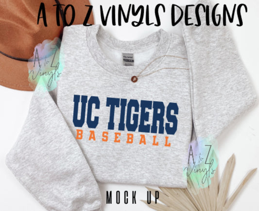 Adult Sweatshirt- UC Tigers baseball