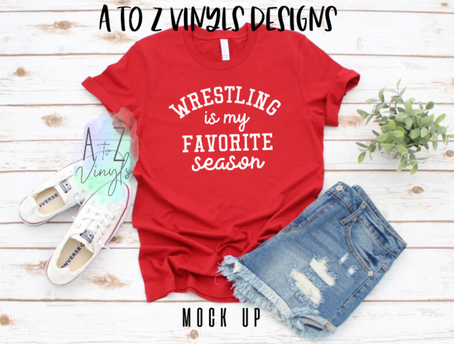 Adult Unisex Red- Wrestling is my favorite season