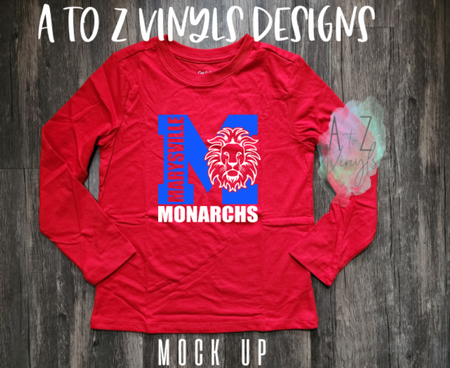 Youth Red Marysville Monarchs Long Sleeve