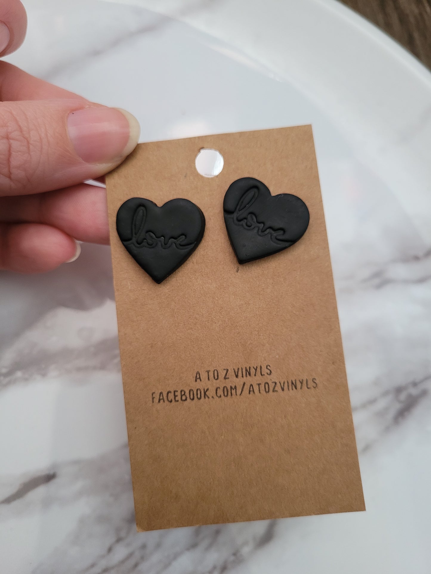 Heart Love studs