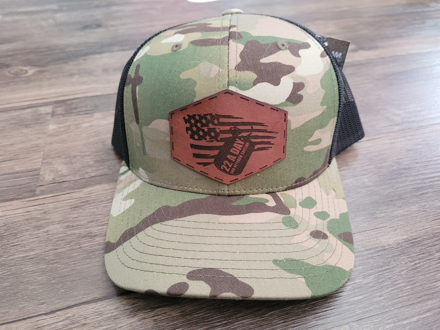 22 A Day End Veteran Suicide - Camo Snapback