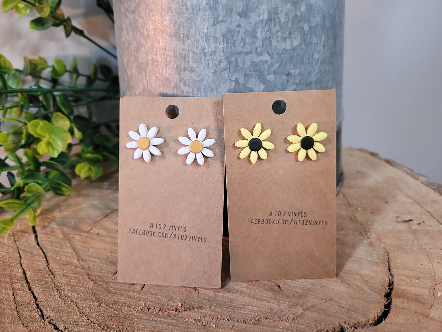 Stud Earrings - Floral