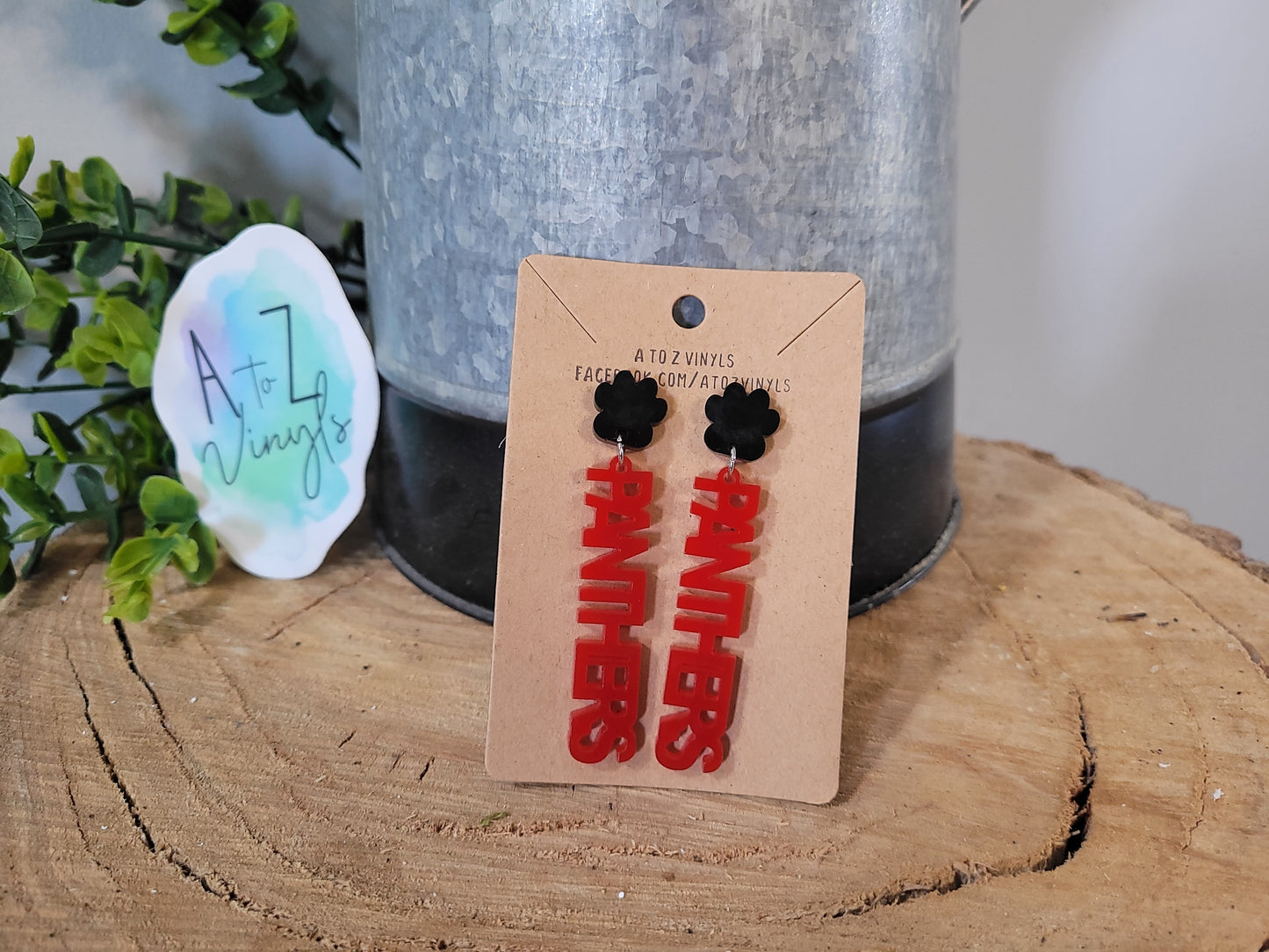 Drops- Panthers paw earrings