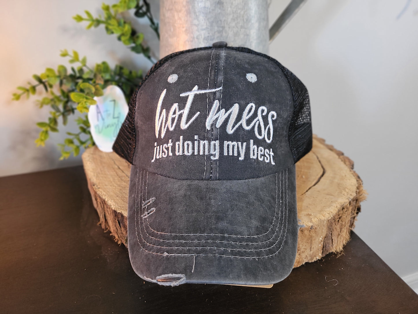 Hat- Hot mess embroidered