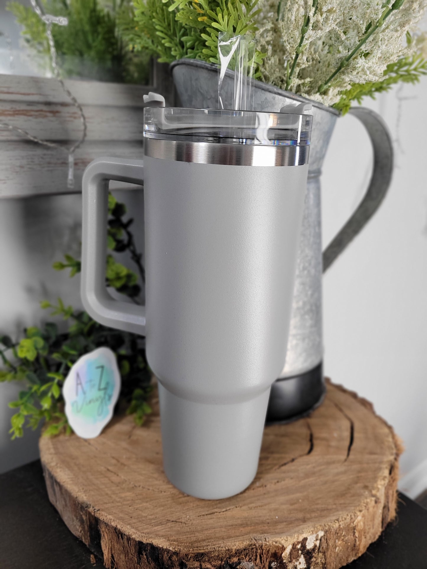 40oz Stainless Steel tumbler with Handle