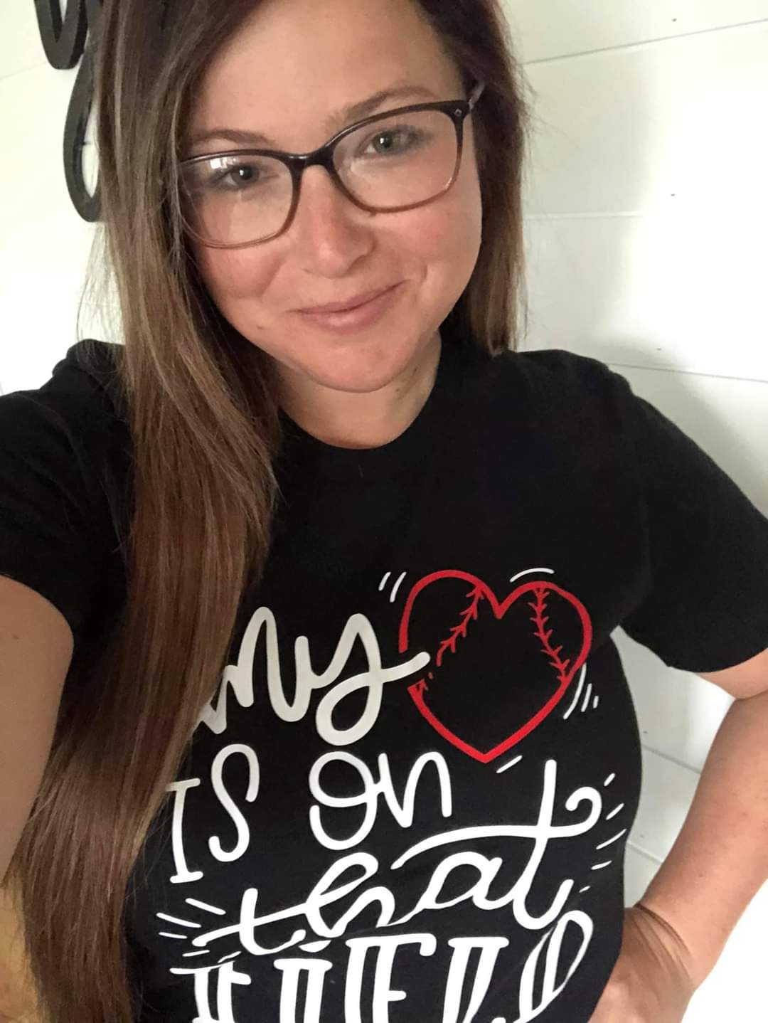 Adult Unisex Black- My Heart is on that Field