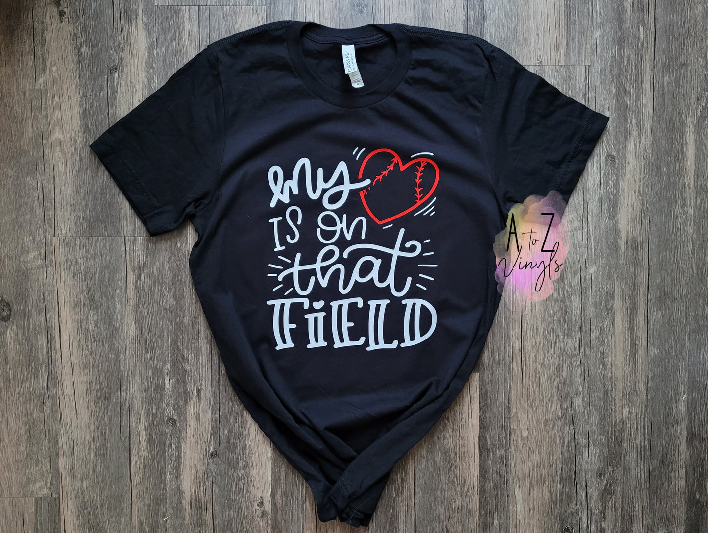 Adult Unisex Black- My Heart is on that Field