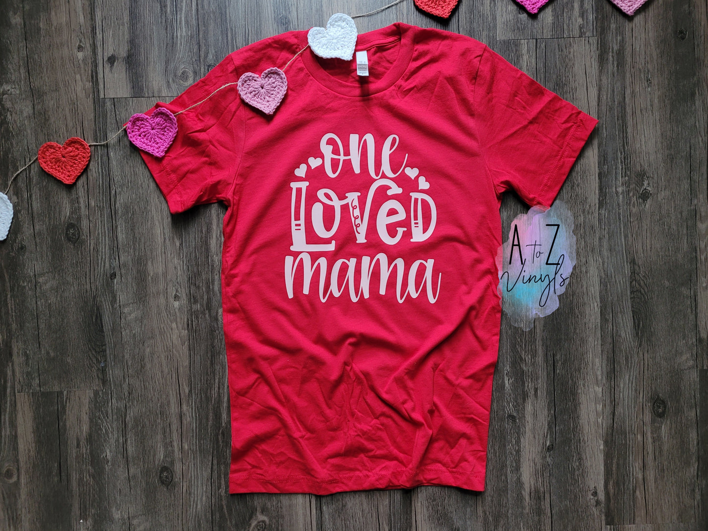 Adult Small red tee- One loved mama