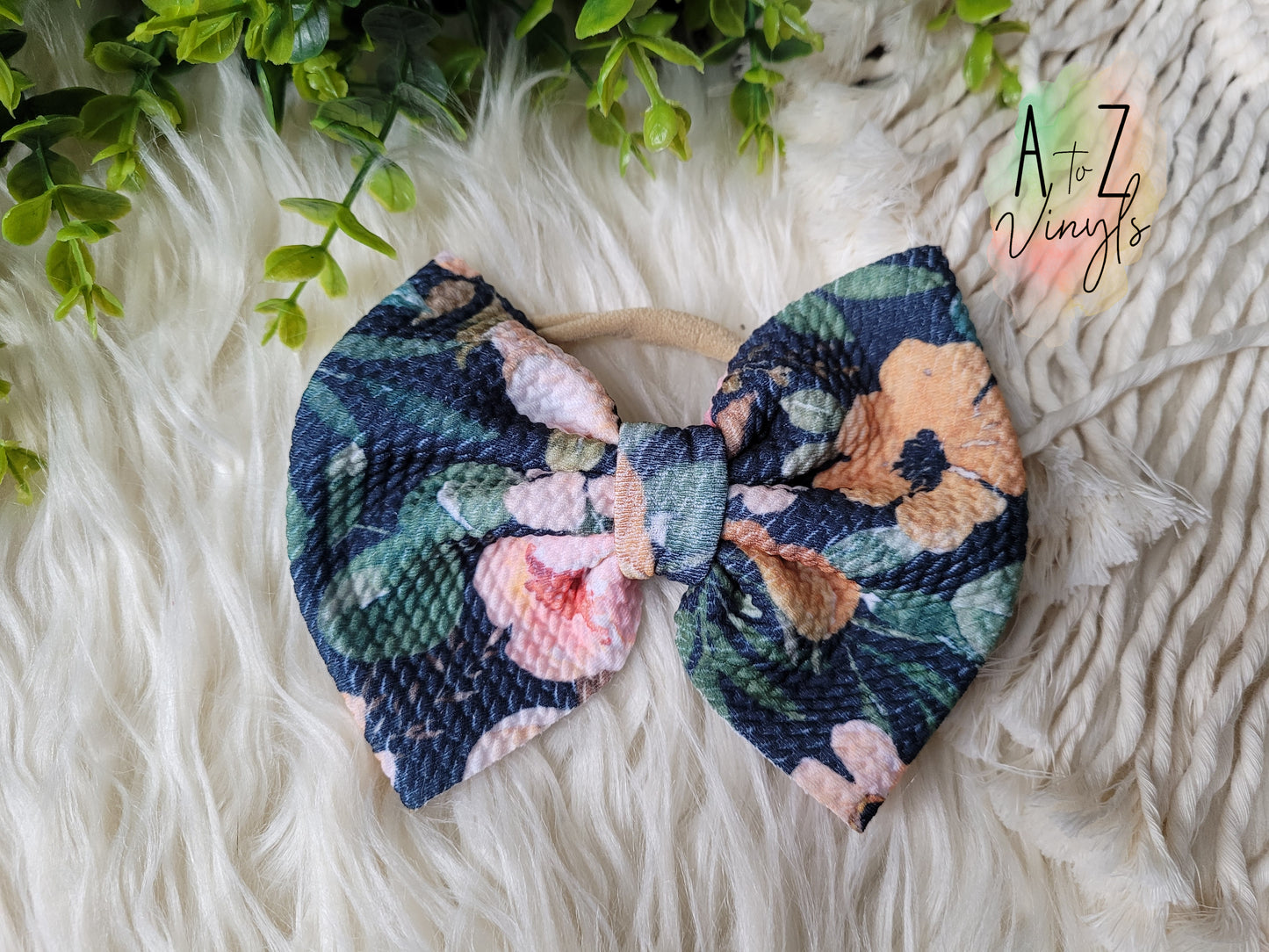 Newborn Pink bodysuit & bow- hello world with floral headband