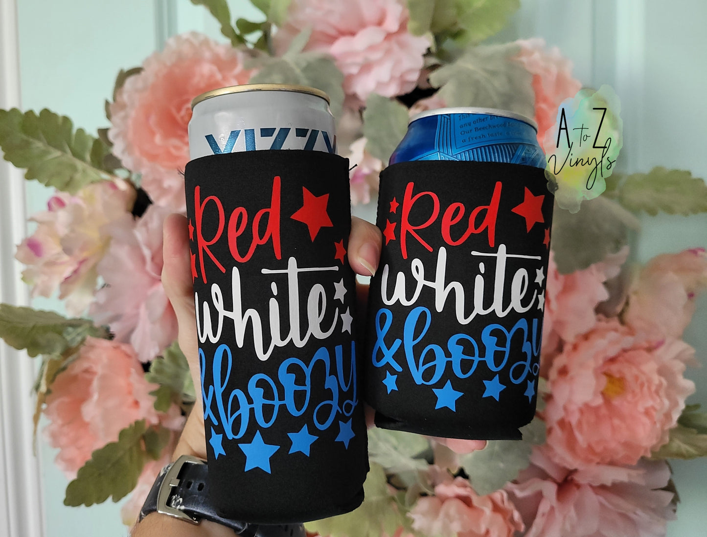 Beverage cooler- Red White & Boozy