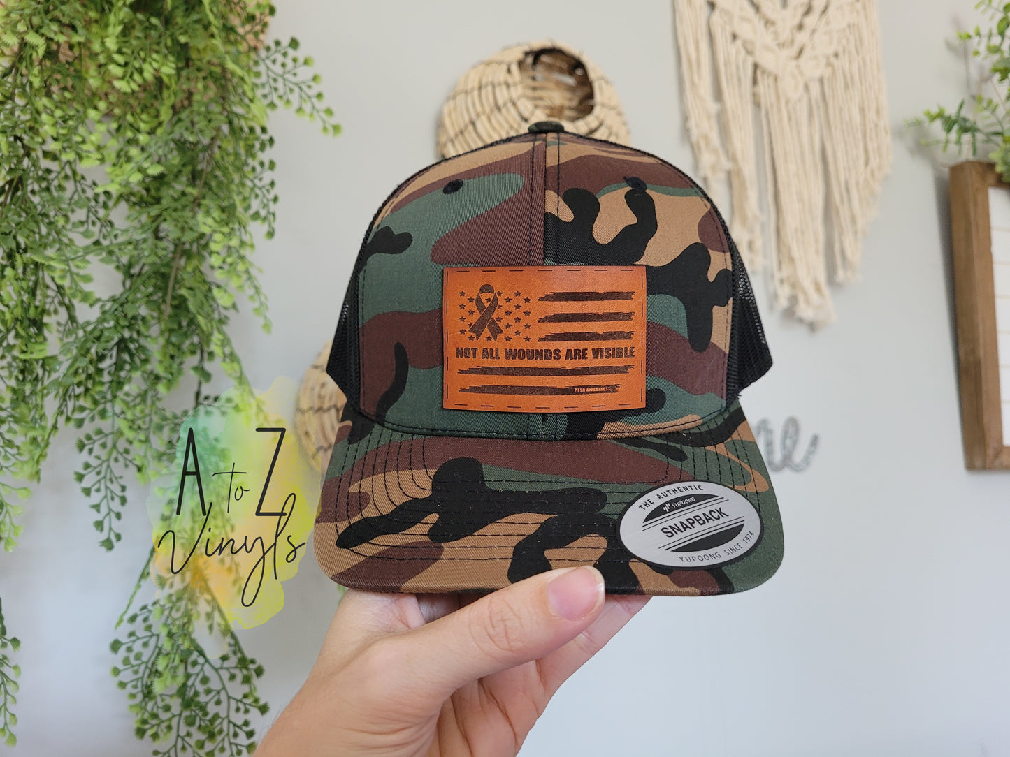 Not all wounds are visible - Camo Snapback