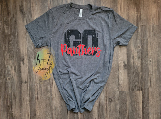 Adult Unisex Grey- Go Panthers