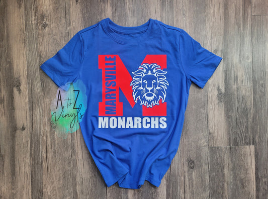 Youth Royal Marysville Monarchs tee