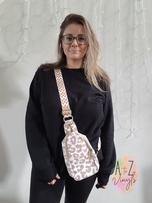 Sling bag- Mauve leopard